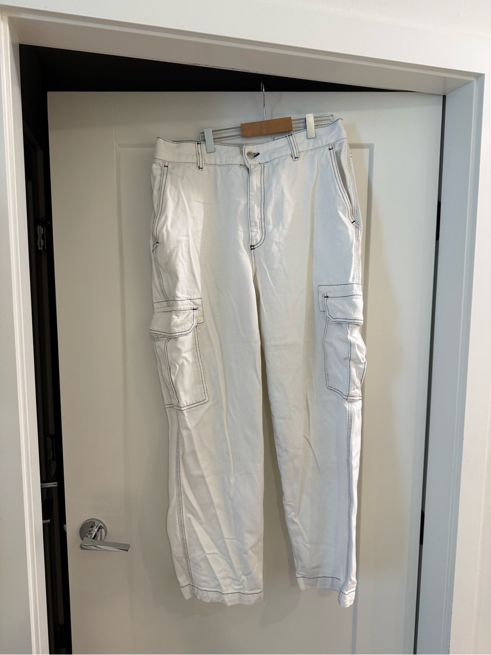 Zara White Cargo Pants